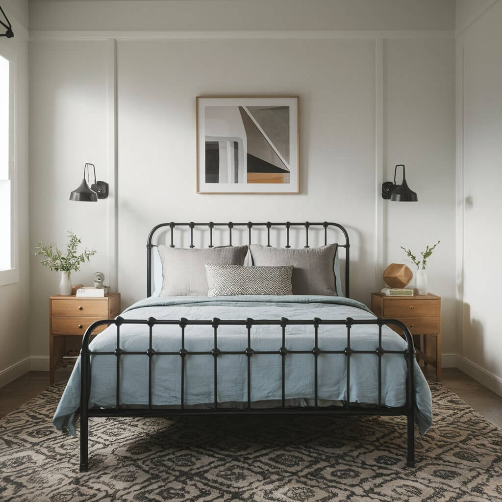 Queen Size Metal Bed